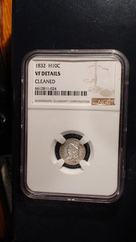1832 Capped Half Dime NGC VERY FINE BETTER DATE H10C Coin PRICED TO SELL! Cover