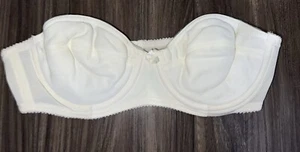 Vintage Bestform Bra 34A Strapless Bra Ivory 100% Nylon - Picture 1 of 4
