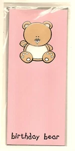 1 Birthday Bear Happy Birthday Greeting Card with Silver Envelope in Shrink Wrap - Picture 1 of 4