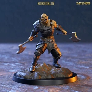 Hobgoblin barbaro miniatura figura Berserker per giochi di ruolo come DnD 5e Pathfinder DSA LotR - Foto 1 di 5