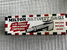 Milton S-521 Bayonet Tire Inflator Gauge, Single Air Chuck Head, 12" Hose