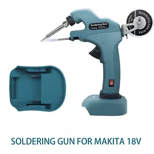 Cordless Soldering Iron Tin Gun for Makita Dewalt Milwaukee 18V Li-ion Battery - Picture 1 of 8