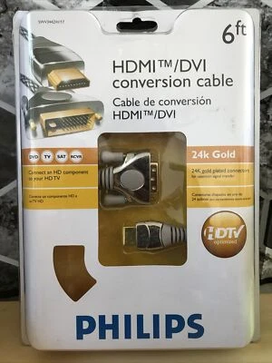 NEW Philips HDMI/DVI Conversion Cable 6' - Image 1 of 2