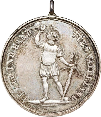 NO DATE ZURICH SWISS SHOOTING FESTIVAL SILVER MEDAL R-1935a 30MM NGC MS-63 - Image 1 of 4