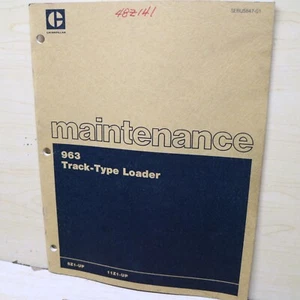 CAT Caterpillar 963 Track Loader Crawler Owner Maintenance Manual book guide - Picture 1 of 6