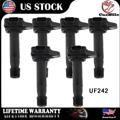 6Pcs Ignition Coil For 2000-2007 Honda Accord 3.0L Odyssey Acura TL CL RL UF242 - Image 1 of 4