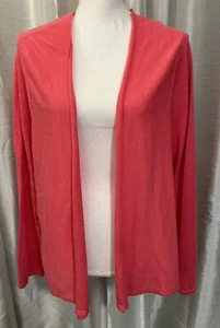 NWT j.jill Pink Open Front Long Sleeve Sweater Size 2X Woman’s - Bild 1 von 4