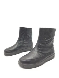 Finn Comfort Cortina Botas Con Forro De Cuero Negro Para Hombre T.42 US.9 UK.8 - Imagen 1 de 5