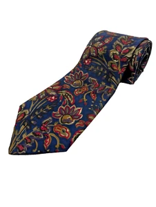 Corbata de seda VAN HEUSEN CLASSIC COLLECTION azul marino; corta de 4" x 56"; corbata de alta costura - Imagen 1 de 5
