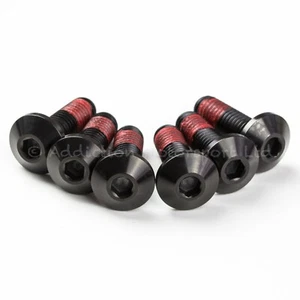 6x Black Titanium Rear Disc Rotor Bolts Screws for Yamaha YZF750R 1993-1996 - Picture 1 of 2