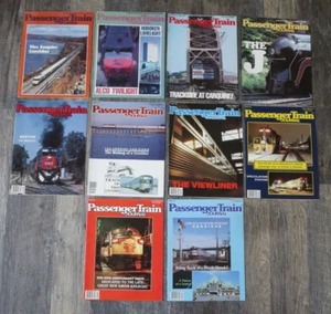 Lot of 10 Passenger Train Journal 1982-1988 DECENT SHAPE - Picture 1 of 6