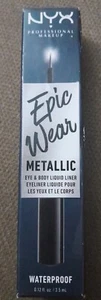 NYX PROFESSIONAL Epic Wear Metallic Liquid Liner Eyeliner Black Metal EWMLL01 - Picture 1 of 1