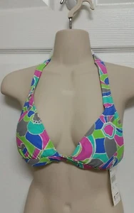 The Collection by Raisins NWT Size M Multi Extended Halter Bikini Top *see note* - Picture 1 of 4