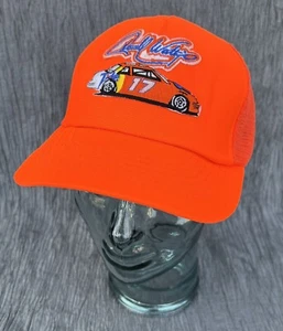 Vtg Darrell Waltrip #17 Tide Machine mesh snapback trucker NASCAR hat cap USA - Picture 1 of 7