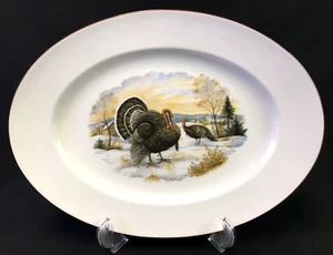 Vintage JKW Josef Kuba W Türkei Oval Platte Germany Bavaria Rotrand Porzellan - Bild 1 von 5