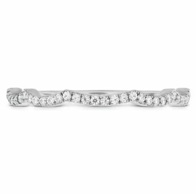 Pulseira de diamante Destiny Lace em ouro branco 18K HBADSTL0098W-N - Imagem 1 de 2