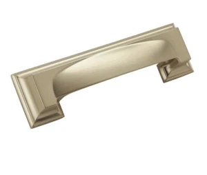 Amerock BP36762BBZ Cabinet Cup Pull Golden Champagne 3 inch & 3-3/4 inch - Picture 1 of 4