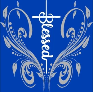 BLESSED TRIBAL VINYL DECAL CAR TRUCK HOOD SIDE - Picture 1 of 1