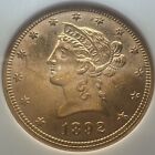 1892 $10 Liberty Head Us Gold Eagle Coin - Ngc Ms 61 - Old Holder