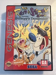 Sega Genesis - The Ren and Stimpy Show Stimpy's Invention - CIB Complete In Box! - Picture 1 of 10