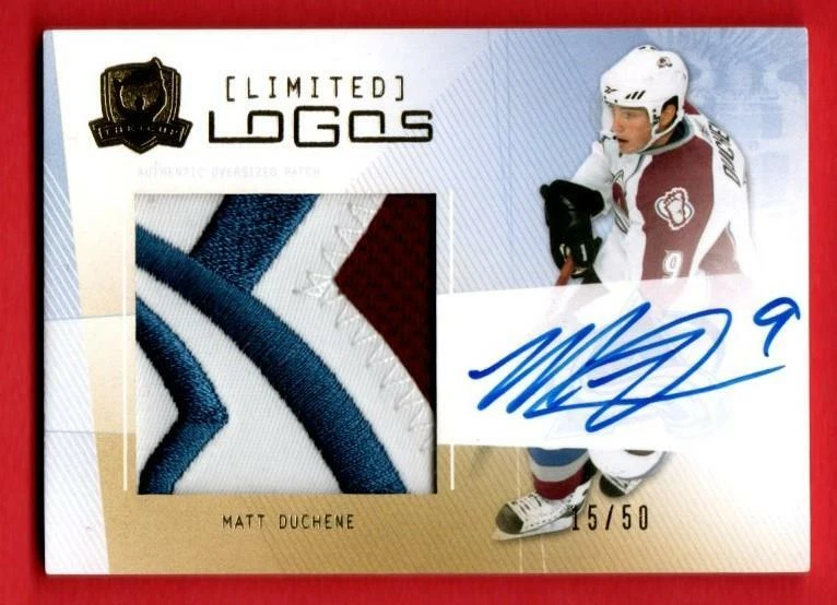 2009-10 THE CUP MATT DUCHENE LIMITED LOGOS RC SICK PATCH AUTO 3 CLS /50 09-10 - Image 1 of 1