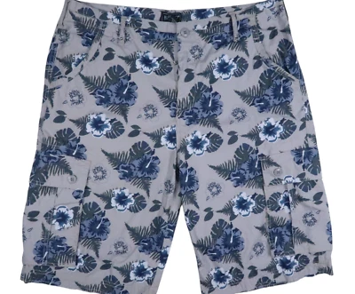 NEW BUFFALO DAVID BITTON FLORAL LIGHTEWIGHT CARGO SHORTS MEN 34 HERMES FLAP LONG - Image 1 of 4
