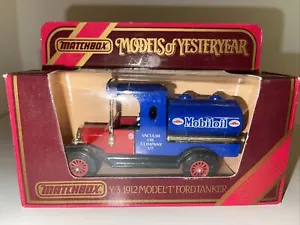 Matchbox Collectibles 1912 Ford Model T Tanker Truck Mobil Oil 1/35 Y3 - Picture 1 of 2