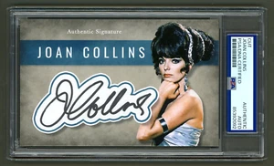 Joan Collins Signed Cut Display (PSA) 1966 Batman Villian The Siren Photo Card - Picture 1 of 2