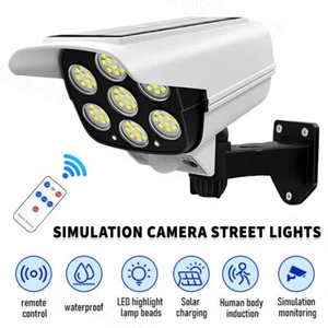 77 LED Solar Powered Spotlight Motion Sensor Outdoor Garden Security Light PIR - Picture 1 of 14