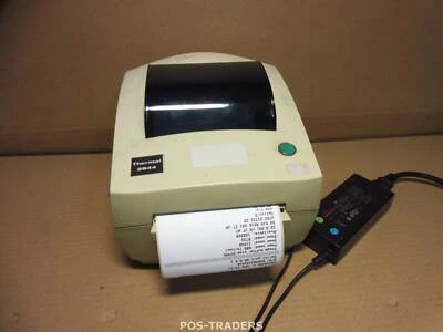 ZEBRA LP2844 Thermo Etikettendrucker USB Parallel Label Drucker TESTED OK + PSU - Bild 1 von 3