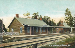 BEMIS, MAINE - RAILROAD STATION - DEPOT - OLD POSTCARD VIEW - Picture 1 of 2