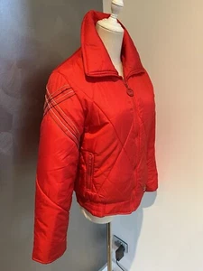 INNSBRUCK VINTAGE SKI PUFFER JACKER FIRE ENGINE RED AU 8 US 4 SPORTS COLLECTABLE - Picture 1 of 11