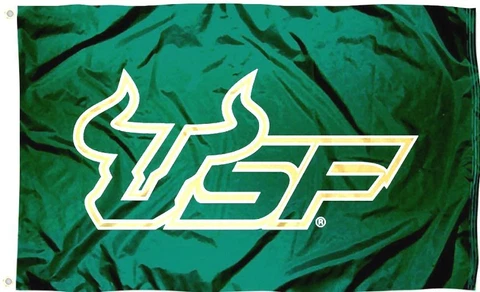 USF South Florida Bulls 3' X 5' Flag Double Stitched Man Cave Must Pride ON Cover
