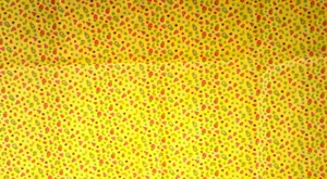1 Yard Fabric *Tutti Fruity Tiny Bright Print On Yellow *100% Cotton - Picture 1 of 5
