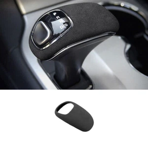 Cabezal de perilla de cambio de marchas de consola central para Jeep Grand Cherokee 2014-15 gamuza negra - Imagen 1 de 11