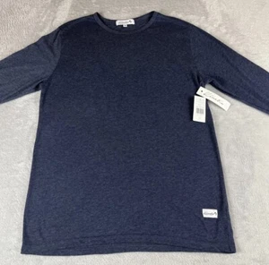 Kinetix Mens Navy Heather blue long Sleeve tshirt size small - Picture 1 of 7