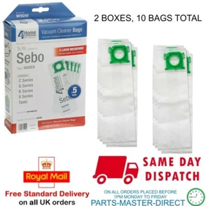 FITS SEBO AUTOMATIC X AIRBELT C ULTRA CLOTH BAGS X/C/370 X1 X4 x 10 BAGS 2 BOXES - Picture 1 of 7