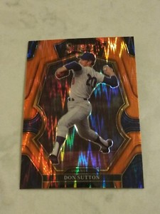 2023 Panini Select -Don Sutton #183 Premier Level Orange shock Prizm