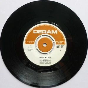 Cat Stevens I Love My Dog 7" Deram DM102 EX 1966 I Love My Dog/Portabello Road - Imagen 1 de 7