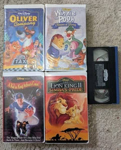 Walt Disney VHS 5 Lot Classics Nostalgic / Winnie The Pooh/ Lion King 2 - Picture 1 of 8