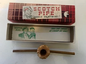 VINTAGE NOS SCOTCH PFEIFE DOUBLE GENUSS - Bild 1 von 3