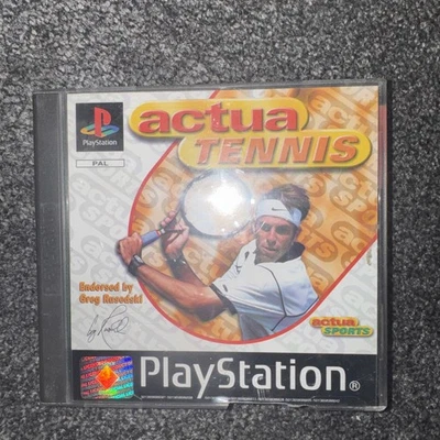 Actua Tennis PS1 Playstation 1 Video Game - Image 1 of 3
