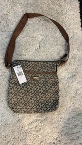 Tommy Hilfiger Mujer Bandolera Bolso de Mano Cartera Beige Nuevo con Etiquetas - Imagen 1 de 3