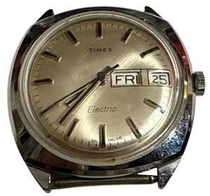Timex Electric A Cell Quartz 36mm Day Date Sunburst Dial Watch Parts/Repair - Bild 1 von 2