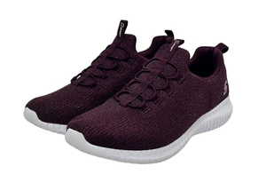 S Sport by Skechers Women’s Sneakers Purple Knit Memory Foam Slip-On Size 7.5 - Picture 1 of 11