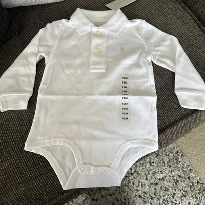 Polo Ralph Lauren Kinder 12 Monate Baby Polokragen Overall neu mit Etikett UVP £27,99