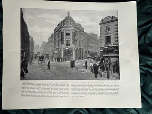 um 1890, Severn Zifferblätter, Bild von G. Newnes Teilwerk " Round London " - Bild 1 von 2