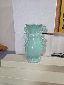 Jarrón SHAWNEE ceñido cinta pellizcada arco cerámica EE. UU. De colección ART DECO - Imagen 1 de 6