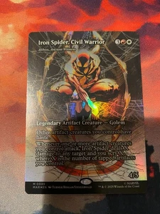 MTG Spider Man Iron Spider Civil Warrior Borderless Foil - Bild 1 von 1