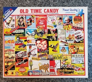 HTF White Mountain OLD TIME CANDY 1000 piece puzzle Charlie Girard COMPLETE - Picture 1 of 6